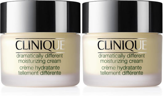 Clinique 3-Step Dramatically Different Moisturizing Hydrating Face Cream | Face Moisturizer For Dry Skin Types, 1.7 Fl Oz (Pack of 2)