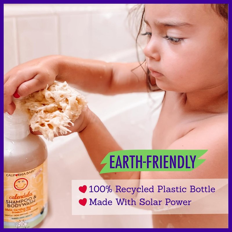 California Kids Shampoo & Body Wash - Soothing Calendula Formula | Hypoallergenic Lavender Scent | 19 oz