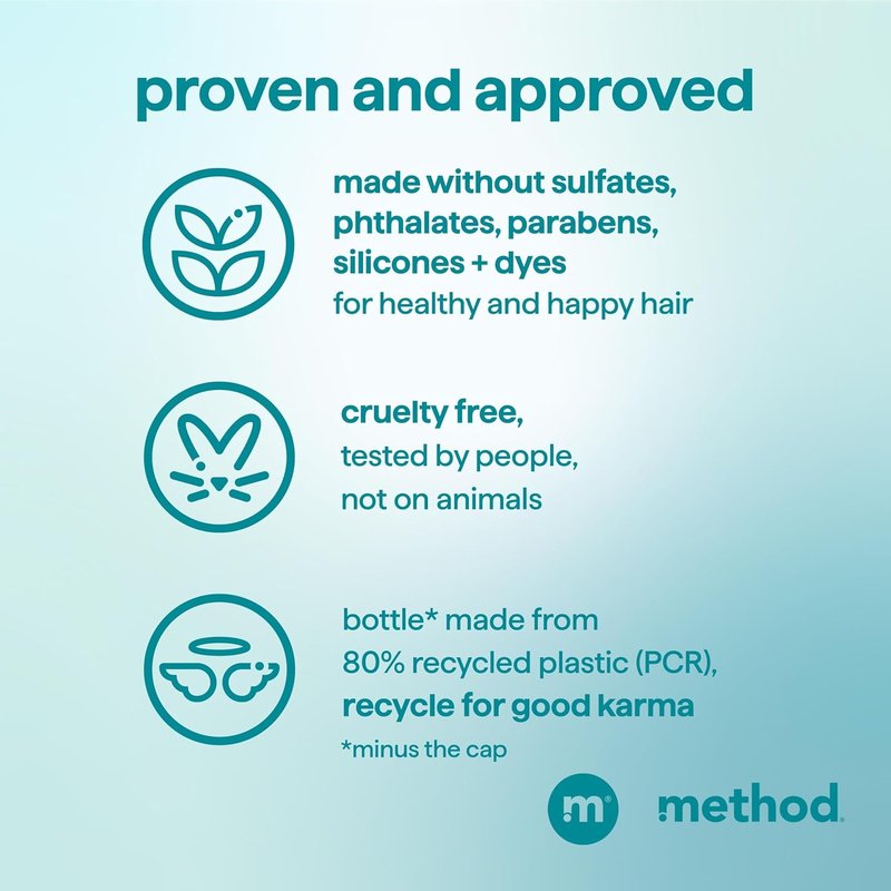 Curl Defining Co-Wash | Method Coco Twist - Moisturizes & Detangles Hair - 13.5 oz, Sulfate & Paraben Free