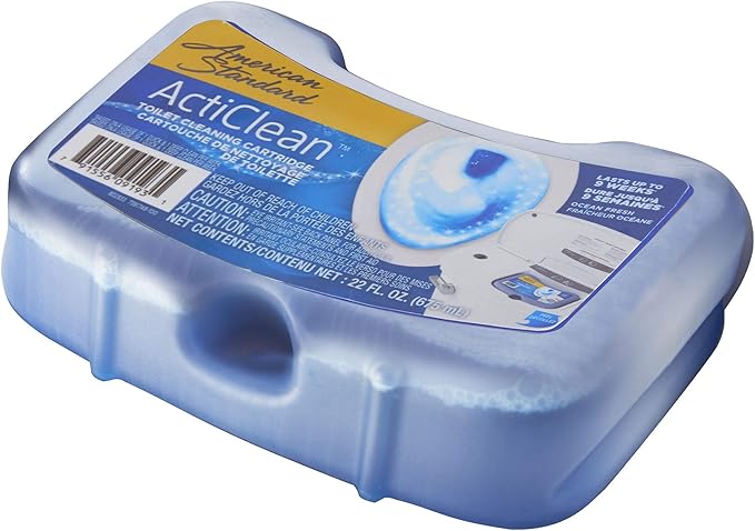 American Standard 1466.003 Acticlean Toilet Cleaning Cartridge (Pack of 3), Blue