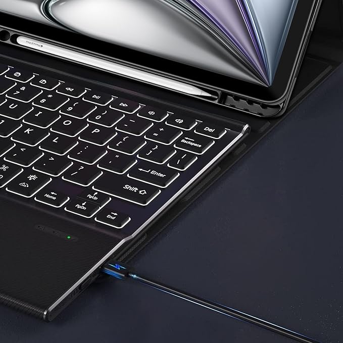 Sahara - Navigate Series Keyboard Case with Track Pad for iPad Air 11" (M2 2024, M3 2025 & M4 2026), Black, (TB00425)