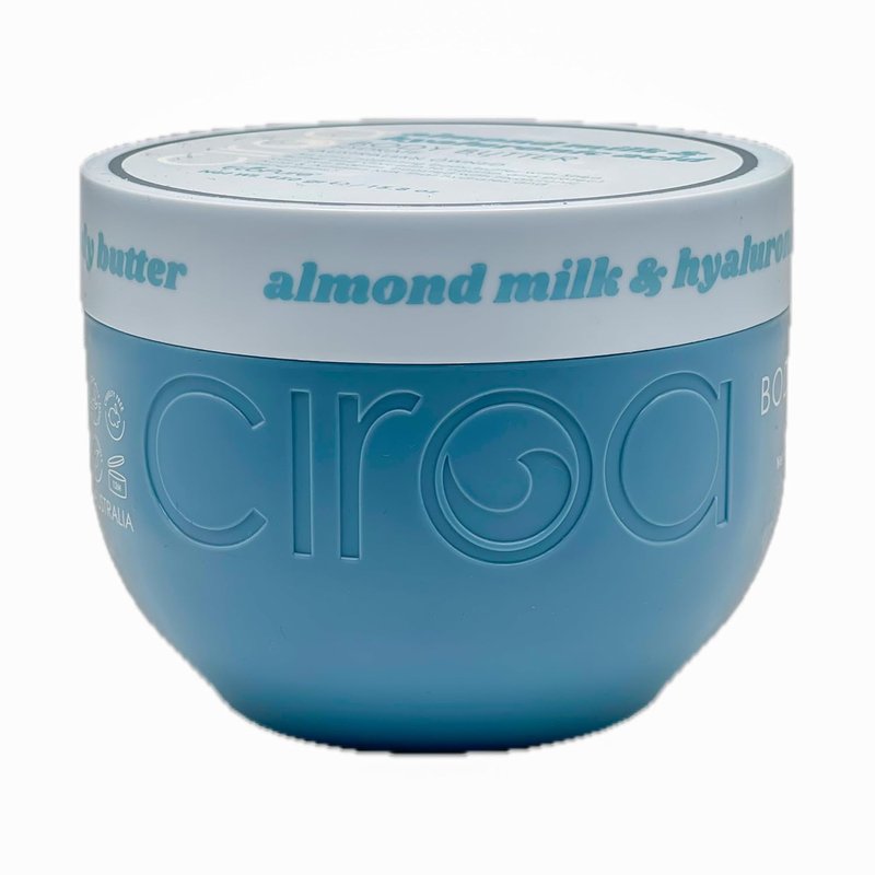 Ciroa Ultra-Hydrating Body Butter - Shea Butter & Glycerin | Almond Milk & Hyaluronic Acid, 15.8 oz