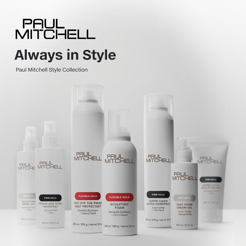 Paul Mitchell Super Clean Sculpting Gel, Firm Hold, Maximum Control + Shine, For All Hair Types, 16.9 fl oz