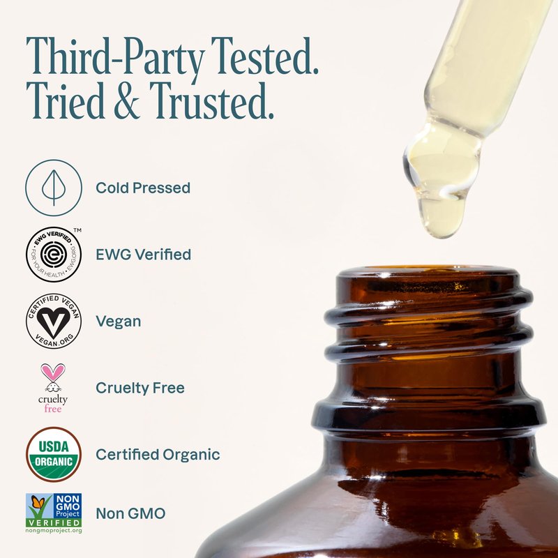Cliganic Organic Argan Oil 16oz with Pump, 100% Pure | Bulk for Hair, Face & Skin (Packaging May Vary)