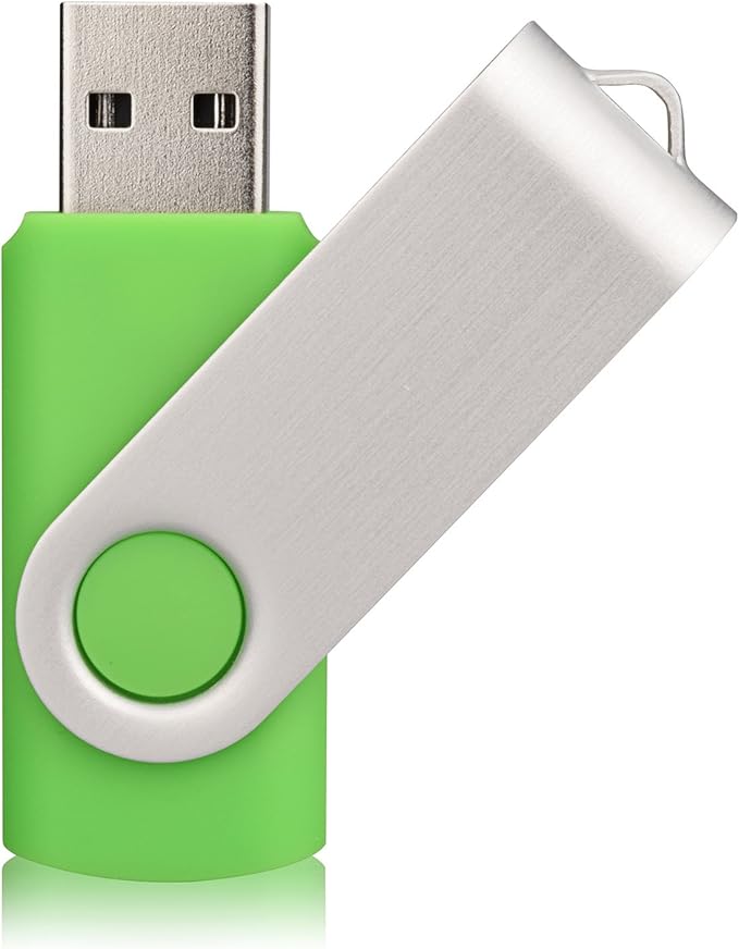 KALSAN 10 Pack 8GB USB Flash Drive 2.0 Memory Stick - Green