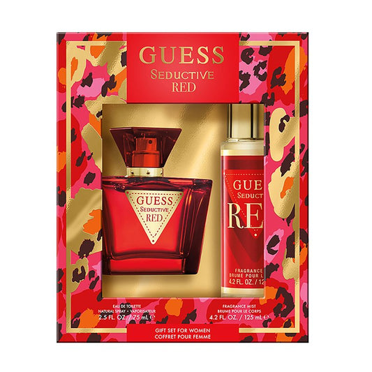 Guess Seductive Red Women/Femme Eau de Toilette 2 Piece Gift Set - Perfume Spray 2.5 Fl. Oz. & Fragrance Mist 4.2 Fl. Oz.