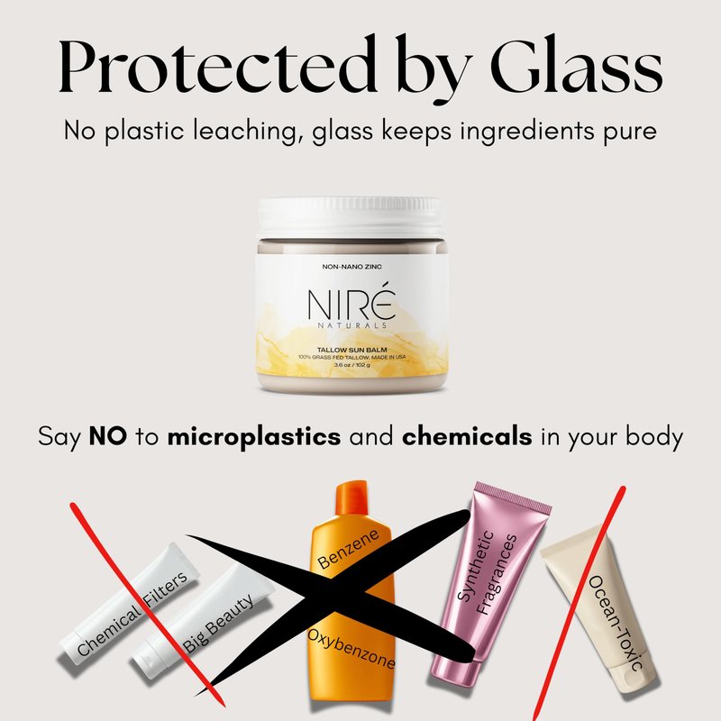 Tinted Mineral Sun Balm for Face. Chemical Filter-Free, Beef Tallow Non-Nano Zinc Formula, Made in USA, Non Toxic Ingredients