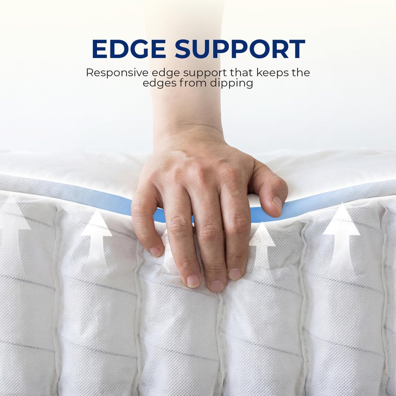 Neo Sleep Full Size Mattress, 12 Inch Hybrid Comfort & Supportive Mattress in a Box, Cooling Gel Memory Foam and Pocket Springs with Pressure Relief, CertiPUR-US Certified, Medium Firm