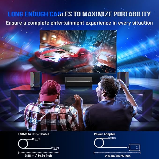 FIFINE 2.1 Computer Speakers with Subwoofer, Gaming Speaker for PC with RGB & Bluetooth, Volume Control & 3.5mm Aux Input, AC Powered Desktop Speakers for Monitor TV Mobile - AmpliGame A22