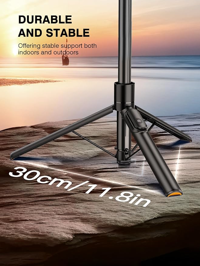 𝟐𝟎𝟐𝟓 𝐔𝐩𝐠𝐫𝐚𝐝𝐞𝐝 for Mag-Safe Tripod for iPhone,65”Extendable Strong Magnetic Selfie Stick for iPhone with Remote,Portable Cell Phone Tripod Stand for Vlogging Vacation Travel Essentials