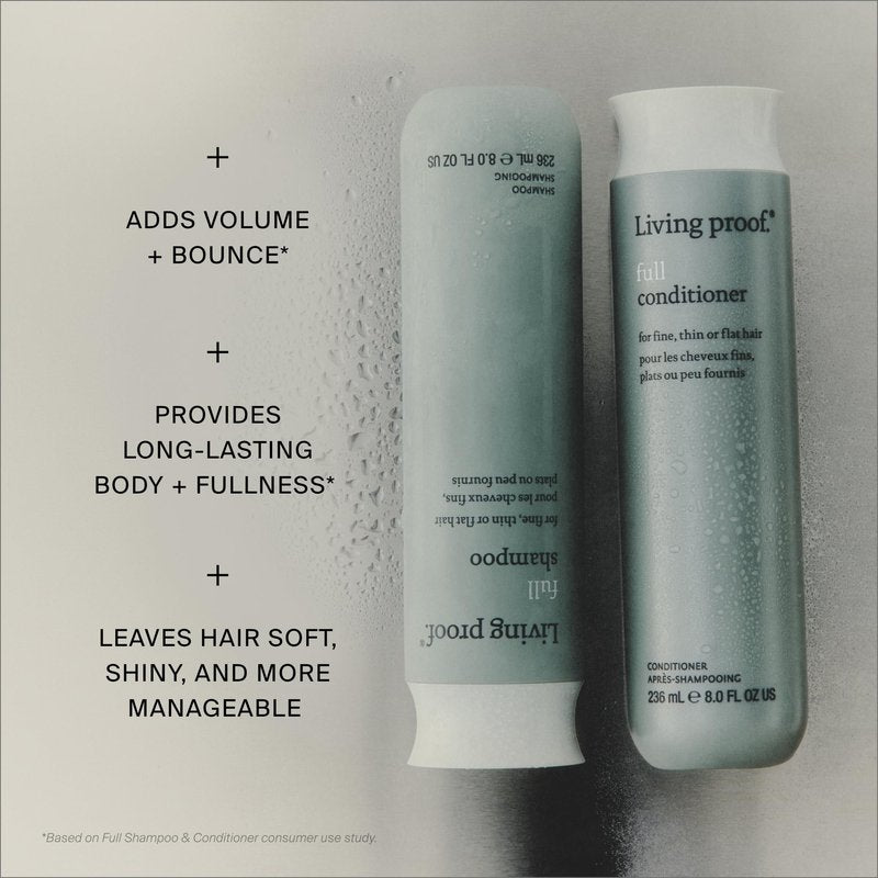 Living Proof Full Shampoo Volumizing Shampoo – Adds Volume, Bounce, Long-Lasting Fullness, Gentle, Paraben & Silicone Free, Safe for Color Treated Hair, 24 oz