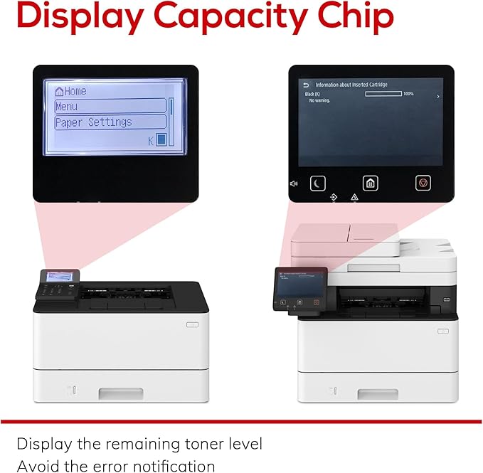 Jeostarky Remanufactured for Canon 057 Toner Cartridge with Display Capacity Chip Replacement for Canon 057 057H Works with Canon imageCLASS MF455dw MF445dw mf451dw LBP227dw Printer (Black, 2-Pack)