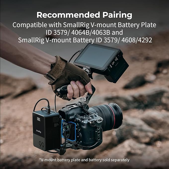 SMALLRIG R50 V / R5 II/ R5 / R50 / PowerShot V1 Camera External Cooling System with Dual-Speed Modes, Snap-On Cooling Fan with TEC Cooling Module for Sony ZV-E1/ A7 IV/ A6700/ FX3-5063
