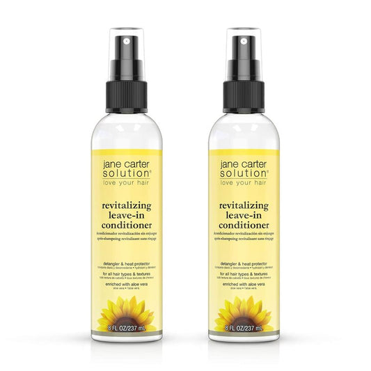 Revitalizing Leave-In Conditioner by Jane Carter - Nourishing Hair Treatment | 8 oz, 2 Pack