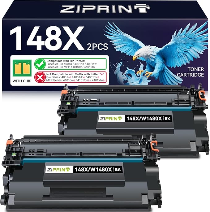 148X Black Toner Cartridge 1 Pack