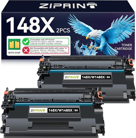 148X Black Toner Cartridge 1 Pack