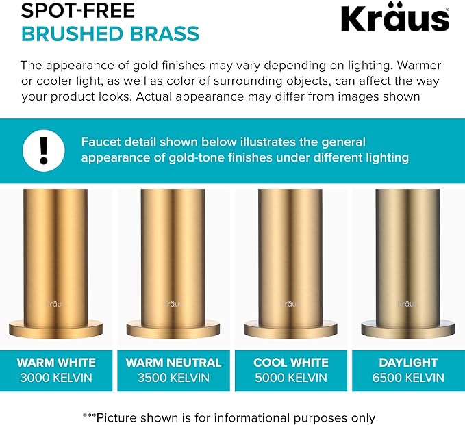 KRAUS Indy Widespread Bathroom Faucet in Spot-Free Brushed Brass with 2 Handles, Pop Up Drain and Supply Lines, FUS-14103SFBB