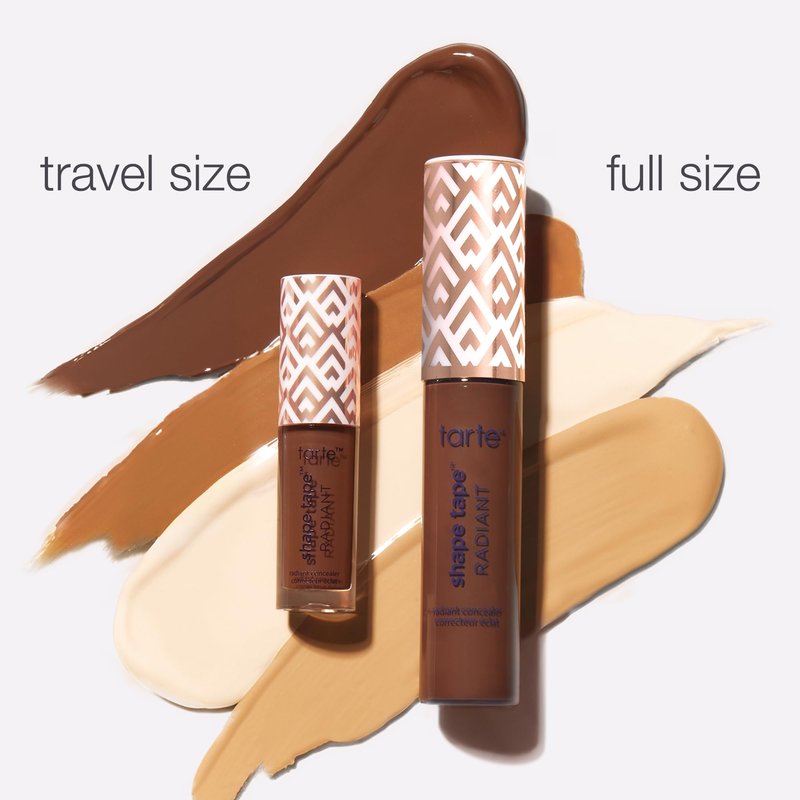 tarte shape tape radiant concealer – Medium-Coverage, Hydrating Finish Under Eye Concealer for Dark Circles, Redness & Discoloration, Vegan, Cruelty-Free, full size, 37G medium-tan golden