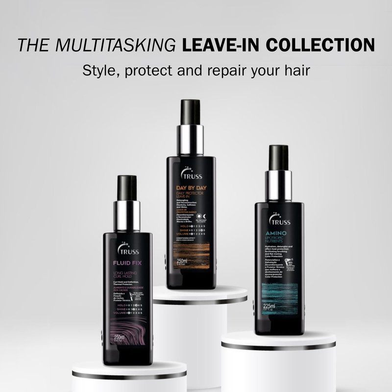 TRUSS Day by Day Leave In Conditioner Spray - Lightweight Detangling Spray & Heat Protectant for Hair - Restores Elasticity, Softness & Shine - Reduces Split Ends & Moisturizes Dry Hair (8.45 oz)