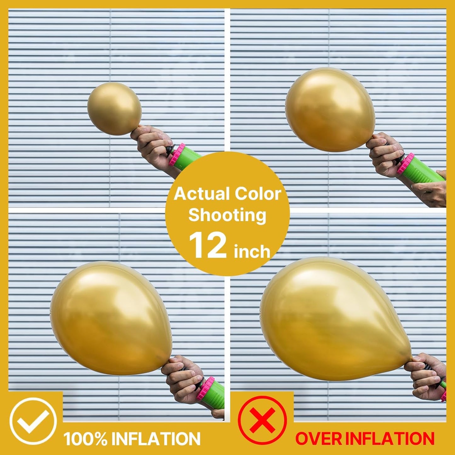 PartyWoo Gold Balloon Arch Kit - 152 Pcs in 5-18 Inch Sizes for Birthday, Wedding, and Baby Showers