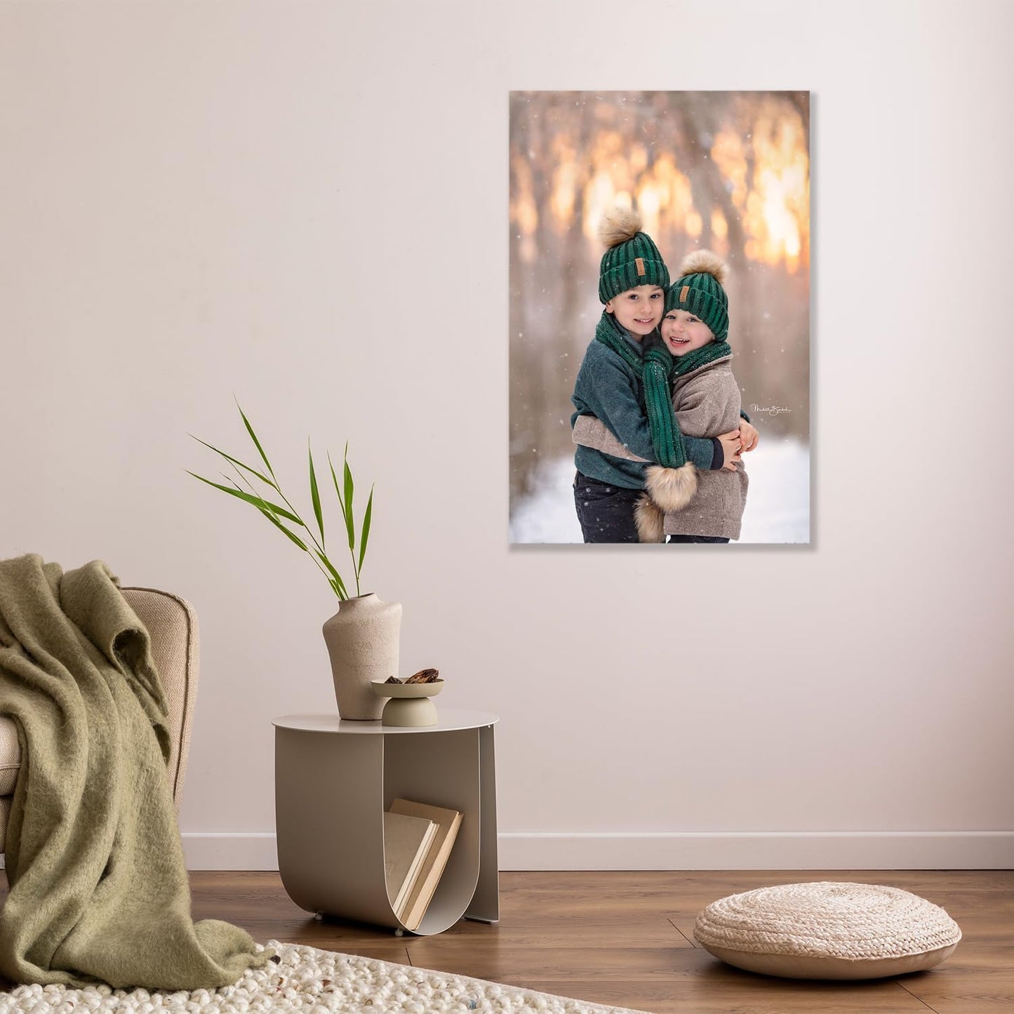 ZXDZSM Custom Canvas Prints - Personalized Photo Upload | 16" x 20" Size for Unique Decor