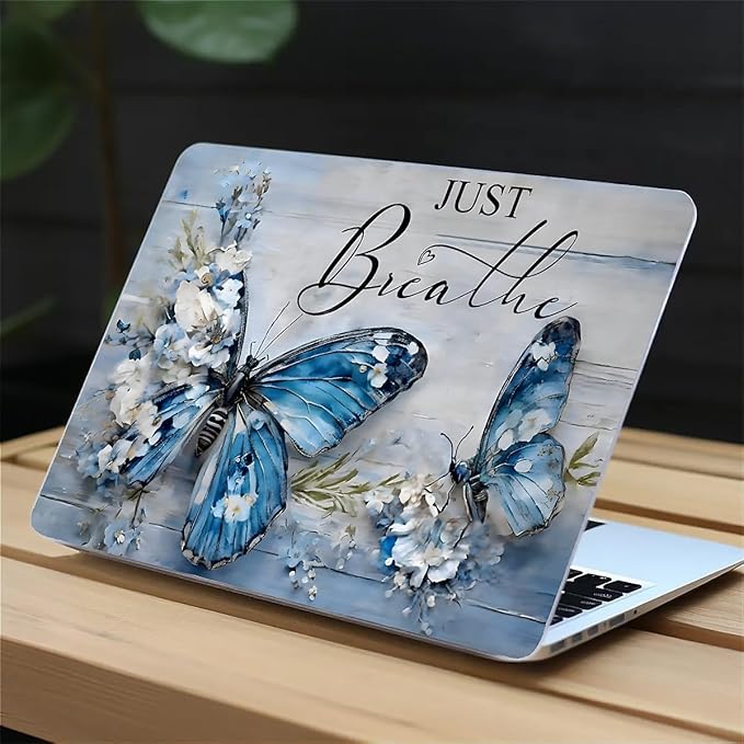 COTAIL Compatible with MacBook Air 13.3 13.6 Inch Case 2022 2021 2020 2019 Plastic Hard Shell Case Cover,13.3 Air (A1932/A2179/A2337), Butterfly