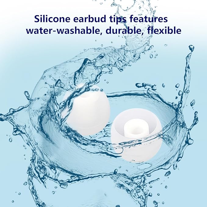 MMYQXI Earbud Replacement Tips Silicone Earbud Tips Fit for in-Ear Headphones (Inner Hole 3.8mm -5.1mm) Ear Tips 9 Pairs