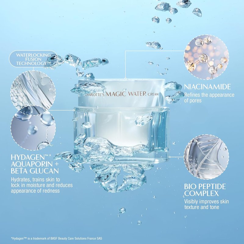 Charlotte Tilbury Hydration Revival Skincare Set | Travel Size Kit with Cleanser, Toner & Water Cream