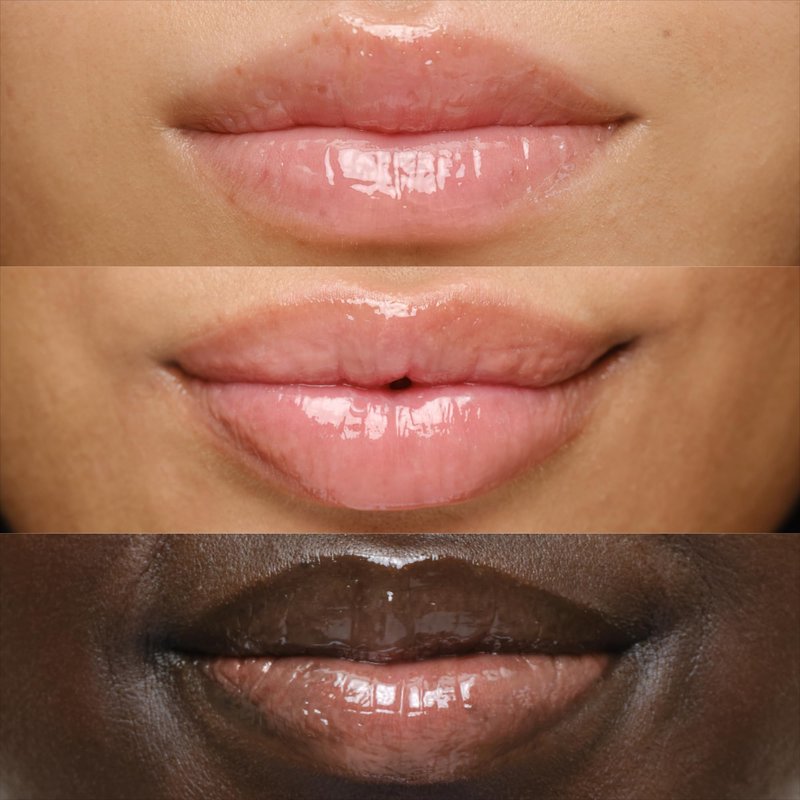 Biossance Pro-Peptide Lip Perfector – Triple-Treat Vegan Lip Balm – Deeply Hydrating with Pro-Peptides & Hyaluronic Acid – Enhances Natural Lip Color – Silky, Glossy Finish in H2Glow, Clear