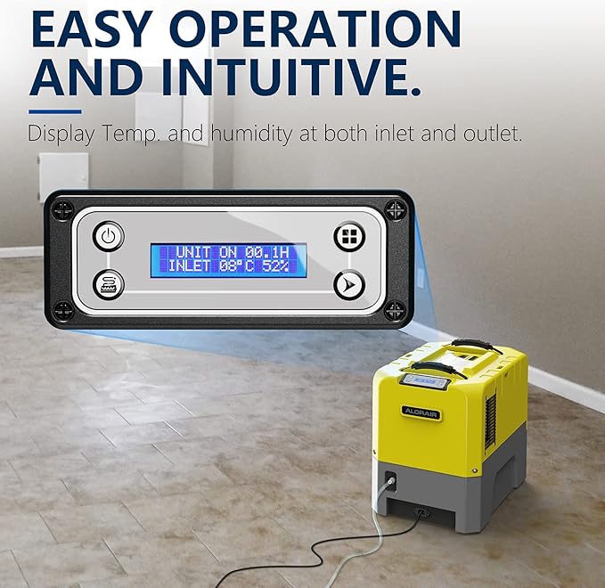 ALORAIR 180PPD LGR Commerical Dehumidifier with Pump, Wi-Fi APP Controls Industrial Dehu, Capacity up to 85 PPD at AHAM, 6 Years Limited Warranty, cETL Listed, for Large Space