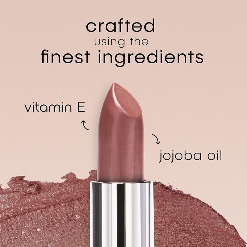 nude envie Mocha Lipstick - Certified Vegan Lipstick Paraben Cruelty, Paraben Free - Enriched with Vitamin E and Jojoba Oil (Attitude)