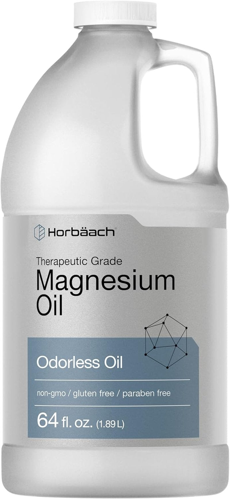 Magnesium Oil - Therapeutic Grade, Vegetarian & Non-GMO | 64 fl. oz Odorless Formula