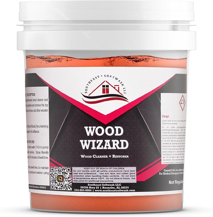 Wood Wizard RevivePro Cleaner: Elevate Your Deck and Fence Wood's Natural Charm with SESW's Premium Care Solution (5)