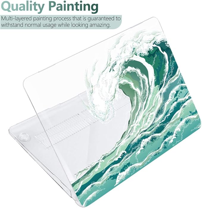 Batianda LumiArt Case for MacBook Air 13" M1 Chip, Wave