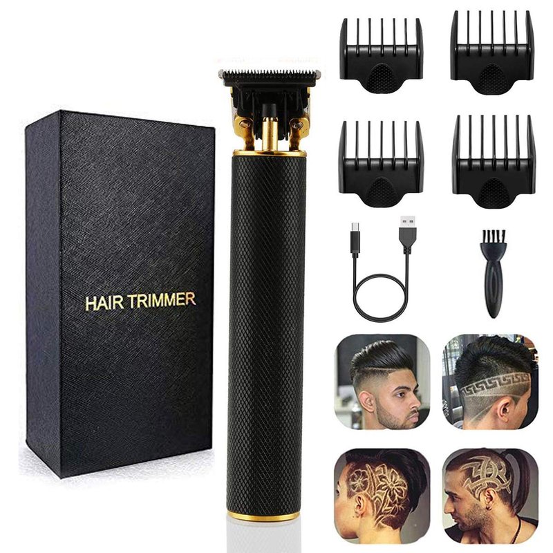 DEYOT Unisex Hair Trimmer Kit - Cordless, Rechargeable, Waterproof, with Guide Combs for Men