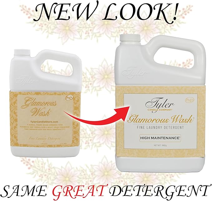 Tyler Glamorous Wash High Maintenance Fine Laundry Detergent with Stain Remover Pen and Dryer Sachets - Liquid Detergent Designed for Clothing - Hand & Machine - 32oz (High Maintenance)