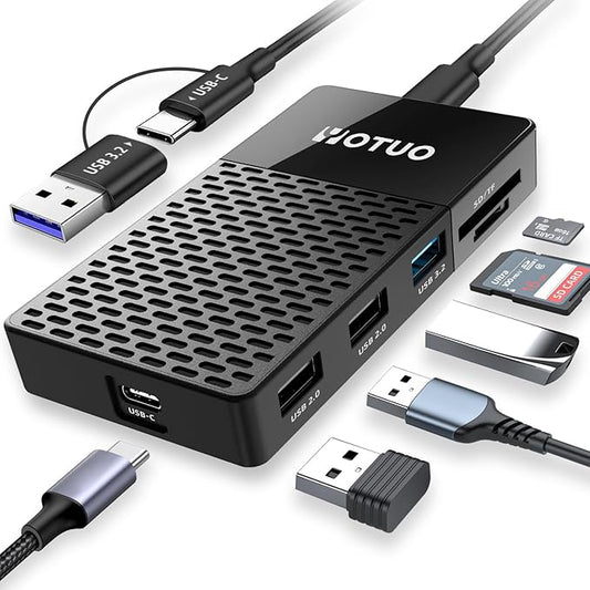 YOTUO Portable SSD 1TB, Up to 1050MB/s, USB-C External Solid-State Drive with All-in-One Multi-Port USB 3.2 Hub and SD/TF Card Reader Docking Station with iPhone 17/PC/Laptop/Mac/Windows/Android/iOS.