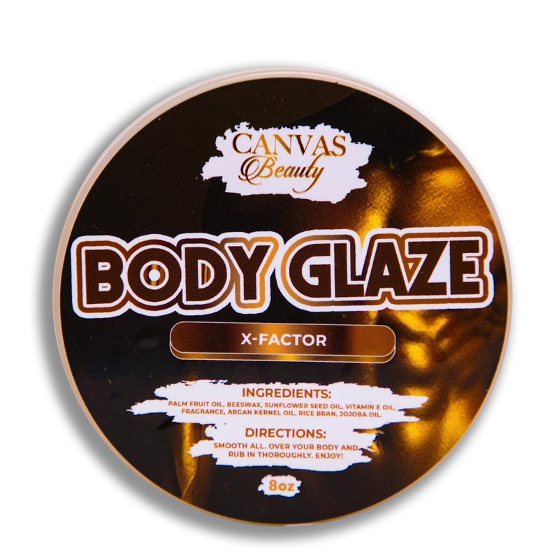 Canvas Beauty Body Glaze, Halo Moon - Moisturizing Non-Greasy Body Butter for Women With Beeswax, Jojoba Oil, and Rice Bran for Soft and Glowy Skin