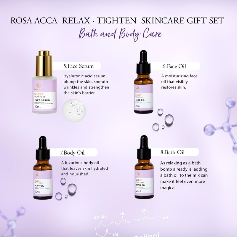 Gifts for Women, Birthday Gift for Women, 23 Pcs Lavender Facial Skin Care Set, Bath and Body Gifts Basket for Wife & Mom, Home Spa & Self-Care Kit, Present, Christmas, Bridal Shower, Anniversary
