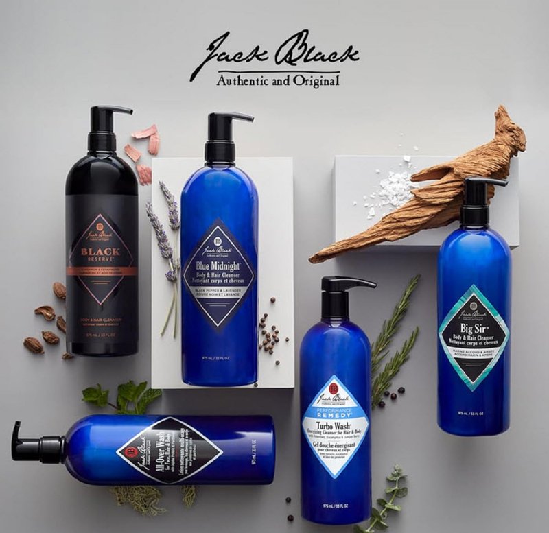Jack Black All Over Wash Face, Body & Hair Cleanser, 3 Fl Oz – Citrus, Mint & Oakmoss – Mens Face Wash, Body Wash, Shampoo, Skin Care, Hair Care, Multi-Purpose Body Wash Men, Sulfate–Free
