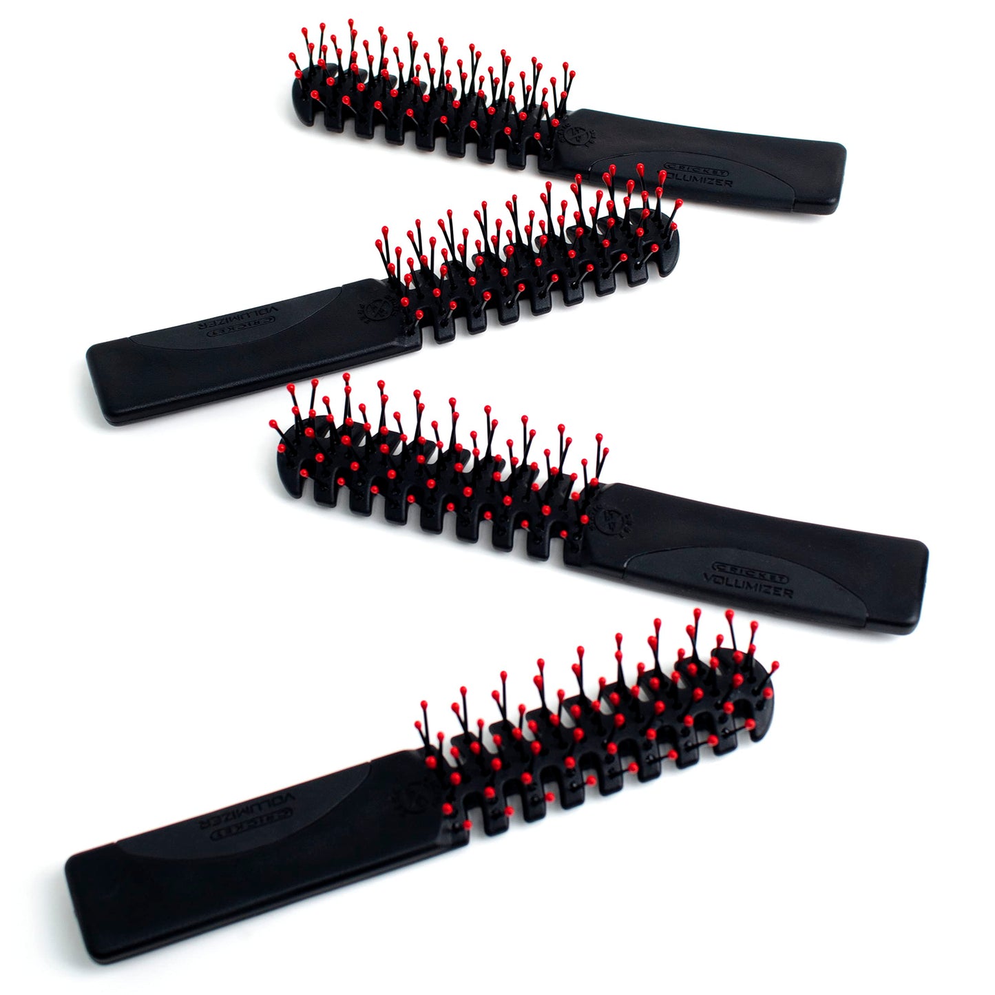 Cricket Static Free Volumizer Hair Brush - Blow Drying, Styling, and Detangling All Hair Types, Long, Short, Thick, Thin, Curly, Straight, and Wavy (Black)