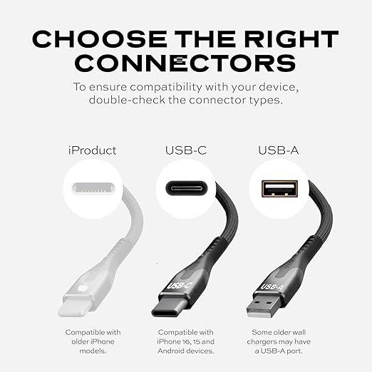 Statik MagStack USB to USB C Cable, Clutter-Free Magnetic Charging Cable, A to Type C Charger Fast Charging Phone Charger Cord, Compatible with iPhone, iPad & Android, 27W 6FT