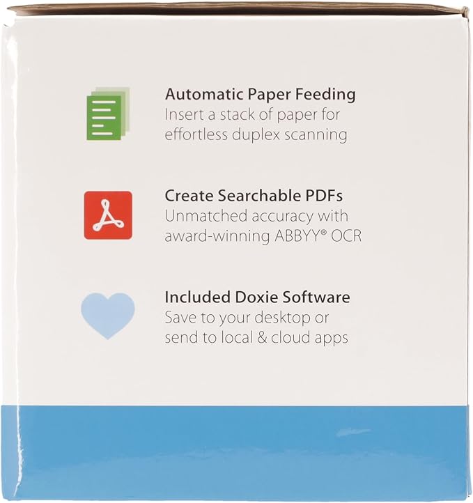 Doxie Pro - Duplex Document Scanner and Receipt Scanner for Home and Office with Amazing Software for Mac and PC