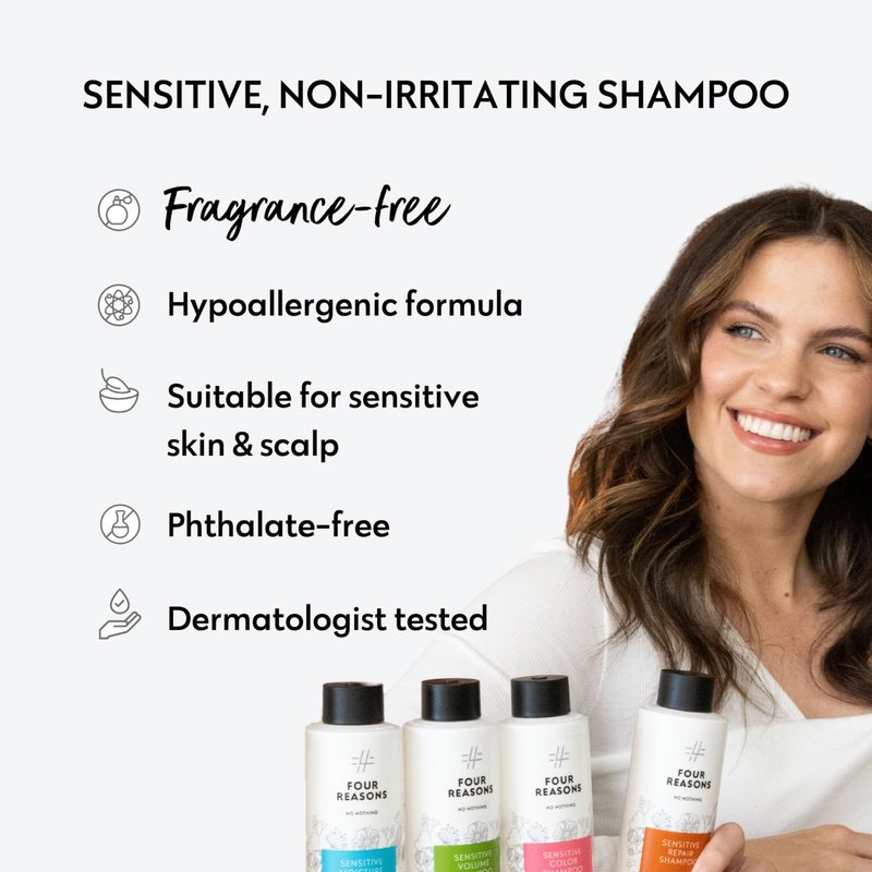 No nothing Moisture Shampoo - Fragrance Free Moisturizing Shampoo for Dry Hair & Sensitive Scalp - Hydrating, Hypoallergenic Hair Shampoo for Women with Avocado Oil - Vegan, Paraben Free, 10.1 Fl Oz