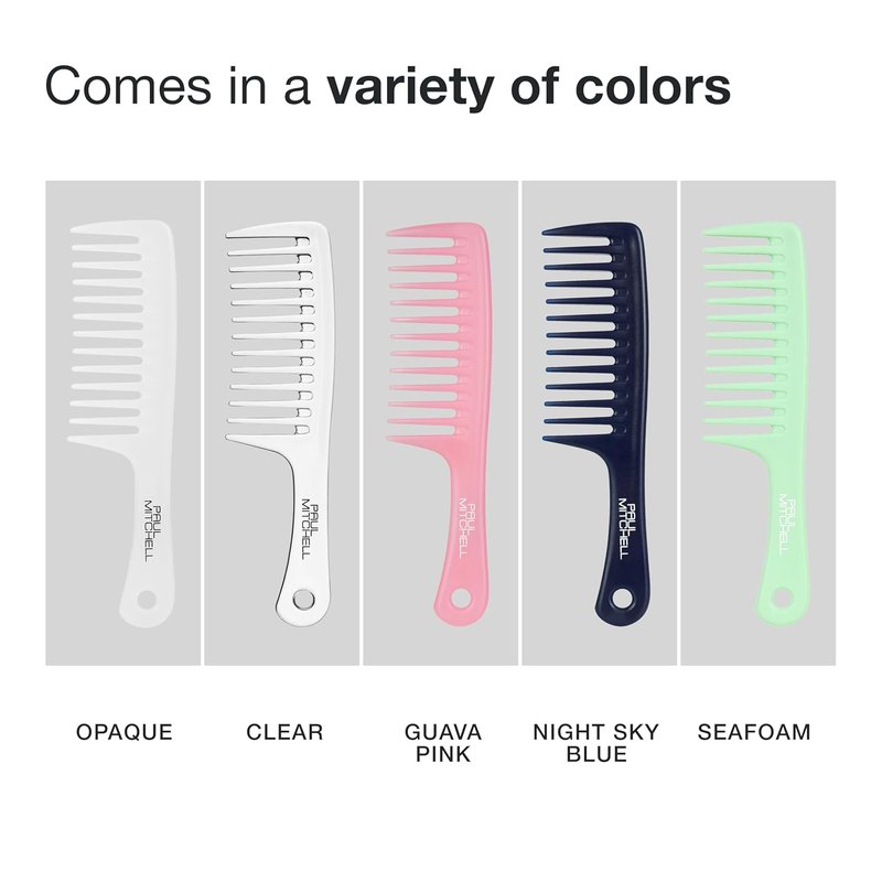 Paul Mitchell Wide Tooth Detangler Comb - Effortlessly Detangles Wet & Dry Hair