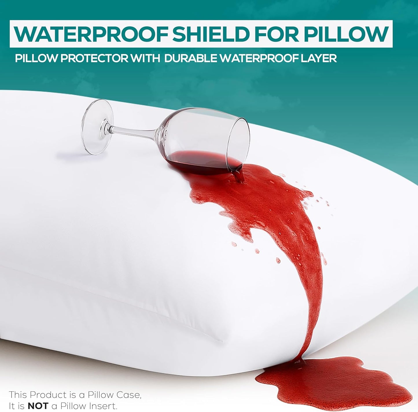 Utopia Bedding King Size Pillow Protectors - Zippered, Bed Bug & Dust Mite Proof, Ultra Soft, Waterproof (White)