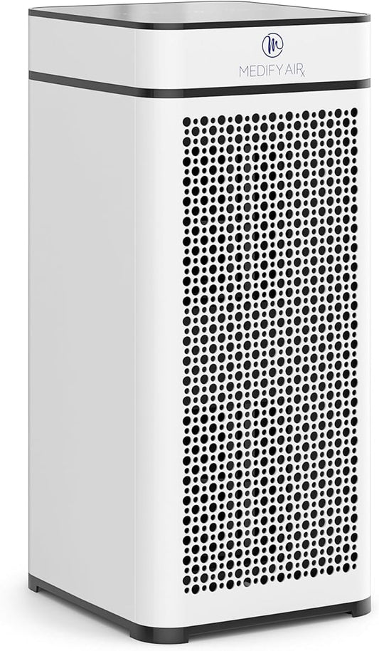 Medify MA-40 Air Purifier with True HEPA H13 Filter | 546.5 m² Coverage in 1hr for Smoke, Wildfires, Odors, Pollen, Pets | Quiet 99.9% Removal to 0.1 Microns | White, 1-Pack