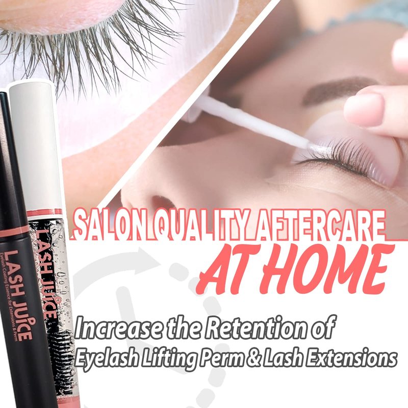 Lash Juice 3-in-1 Eyelash Coating Sealant - Nourishing Serum for Extensions & Lifts | Black