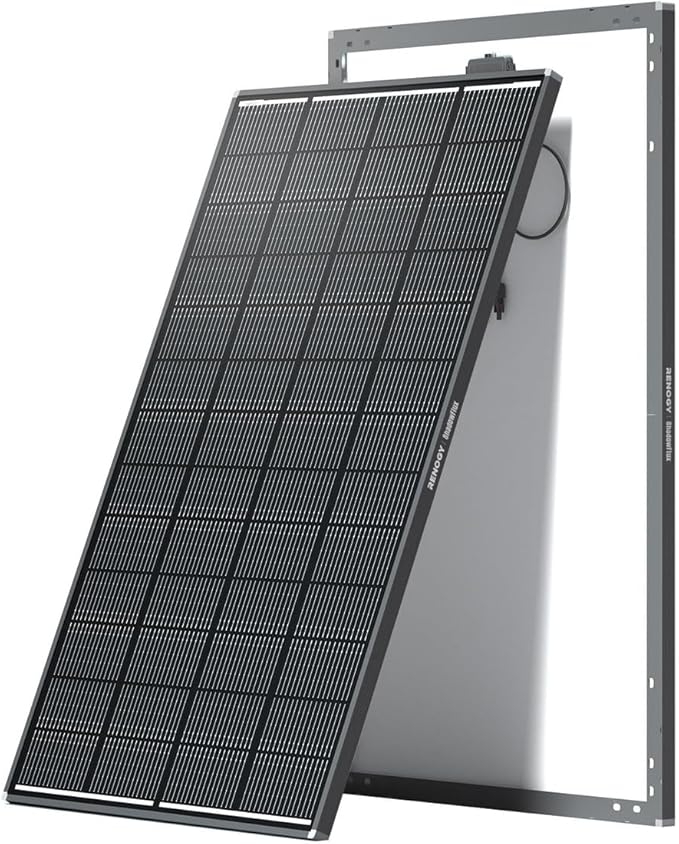 RENOGY REGO 200 Watt Solar Panel, Renogy ShadowFlux 200W Solar Panel Anti-Shading N-Type 16BB, 25% High-Efficiency, Solar Panels Charger for RV Marine Roof Farm Battery and Off-Grid Applications