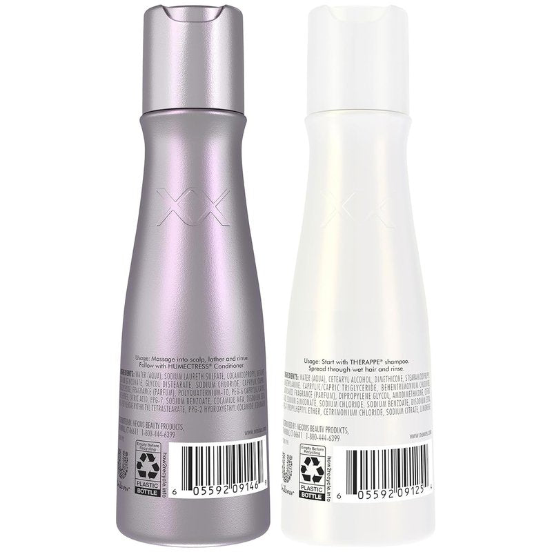 Nexxus Therappe Shampoo & Humectress Conditioner Set - Ultimate Moisture for Dry Hair | Travel Size, 3 Oz Each